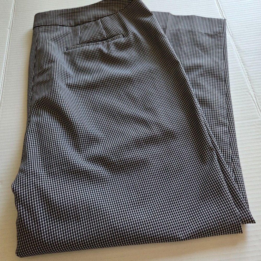 Chicos Women's Pants Checkered Bliss Black And White Ankle Pant Size 3 US 16